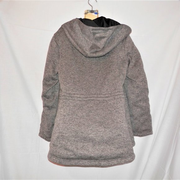 Reversible Dressbarn XL Parka Jacket Black Gray - Picture 6 of 10